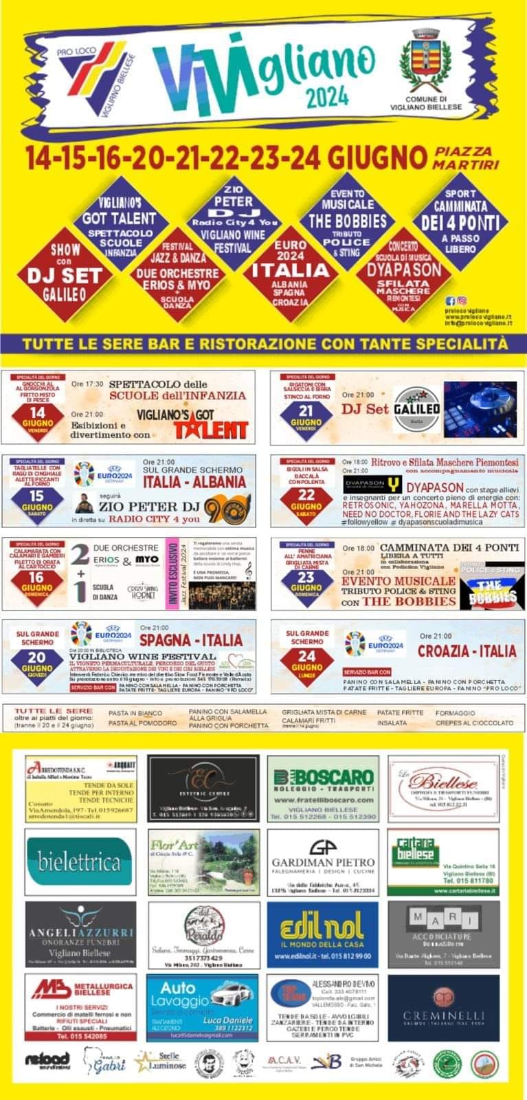 Locandina ViVigliano Programma
